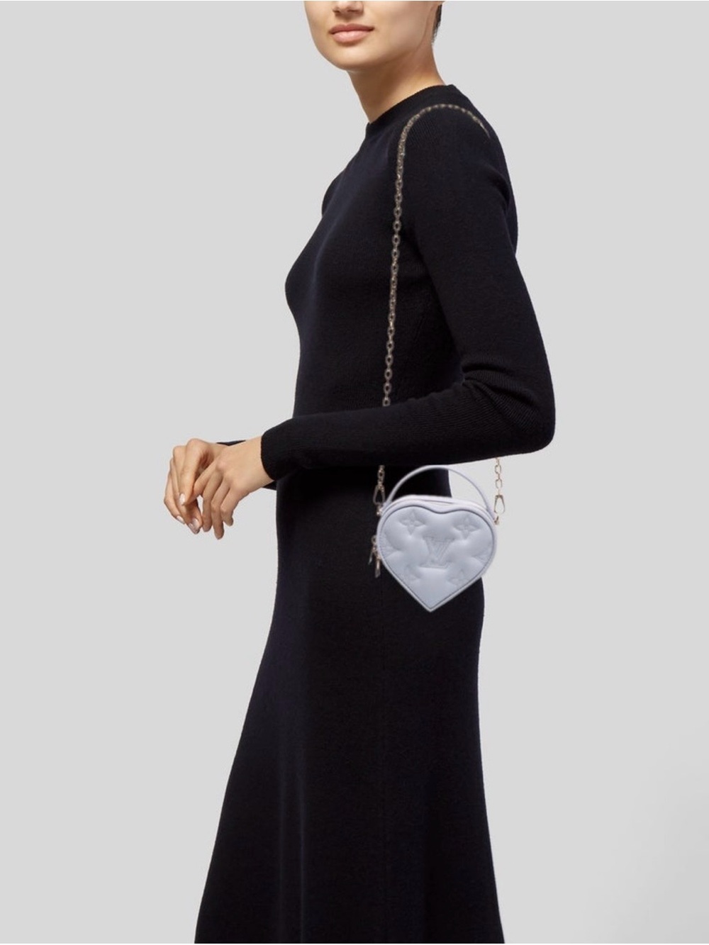 Louis Vuitton Pop My Heart Pouch Bubblegram Leather Lilac Crossbody Bag - Picture 10 of 10